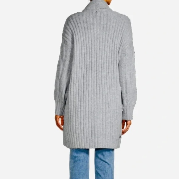 NEW  Thick Midi Length a.n.a Women  Long Sleeve Open Front Cardigan COAT L - Picture 5 of 11